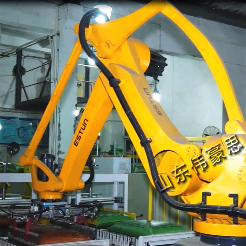石粉自動碼垛機(jī)器人 免人工碼垛機(jī)設(shè)備
