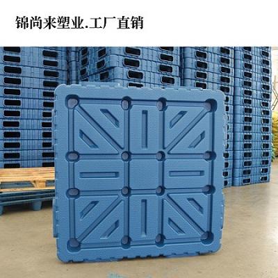 1111吹塑雙面托盤選擇錦尚來塑料托盤價格低質(zhì)量好 花少的錢買好貨 廠家直銷現(xiàn)貨供應(yīng)