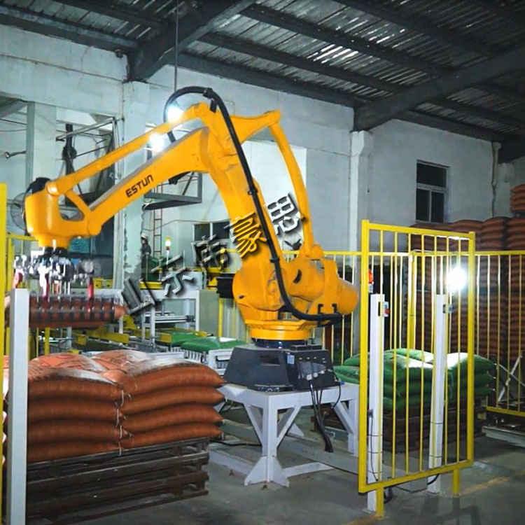 全自動碼垛系統(tǒng) 機(jī)械人碼垛機(jī)工作原理