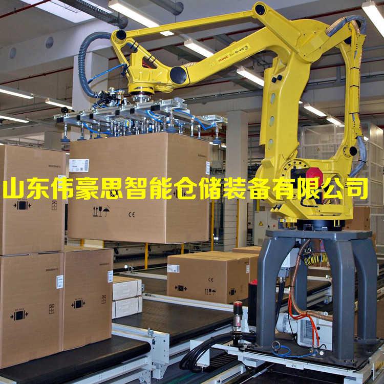 飲料箱碼垛機(jī)械手 箱料自動(dòng)碼垛機(jī)價(jià)格