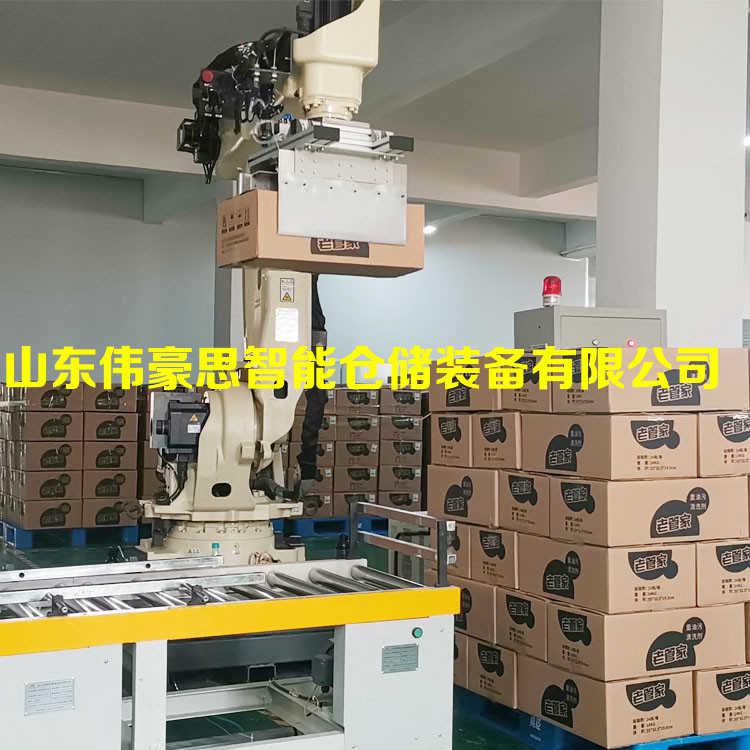 飲料箱碼垛機(jī)械手 箱料自動(dòng)碼垛機(jī)價(jià)格