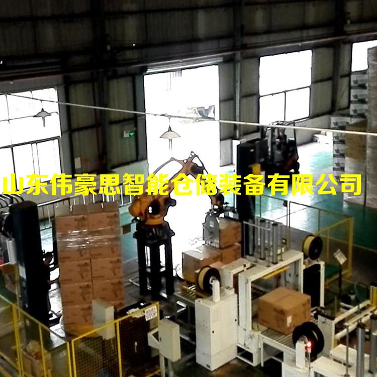 牛奶箱碼垛機(jī)器人 全自動包裝碼垛系統(tǒng)價格