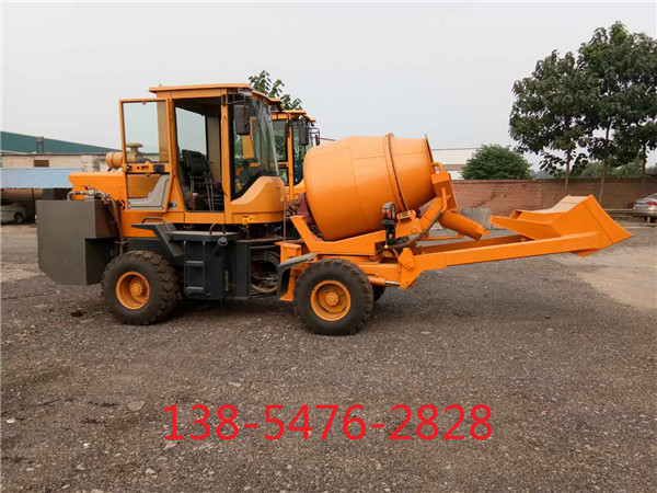 自動(dòng)裝卸移動(dòng)式混凝土攪拌車,裝載機(jī)混凝土攪拌罐