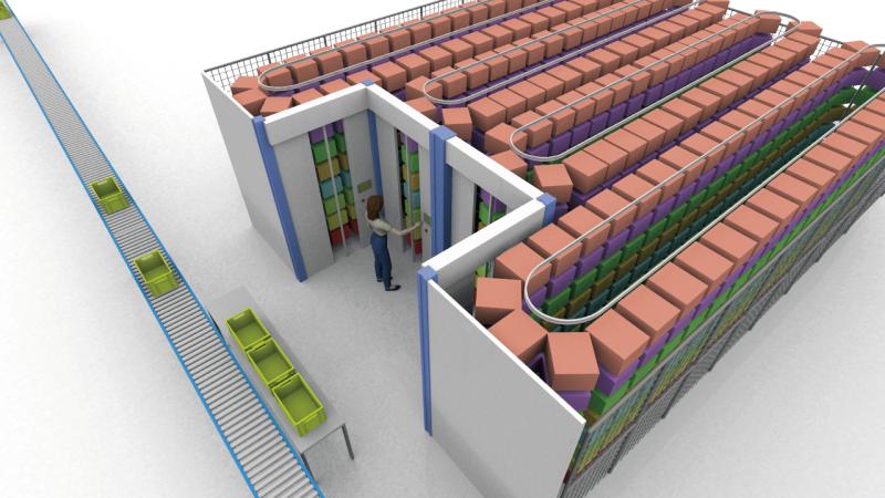 自動貨柜-水平回轉(zhuǎn)式倉儲系統(tǒng)