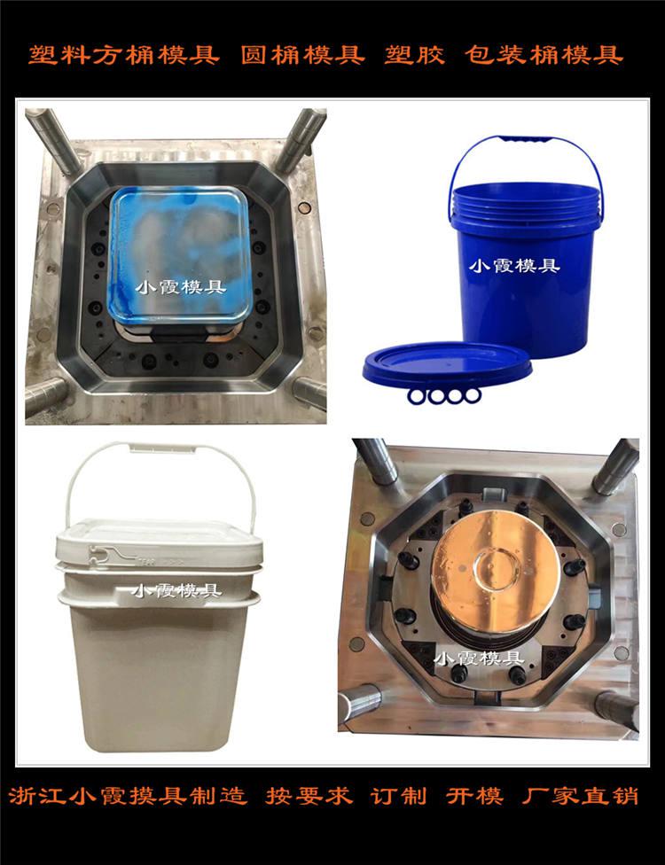 浙江塑料模具廠PP潤滑油桶塑料模具	真石漆桶模具設(shè)計(jì)