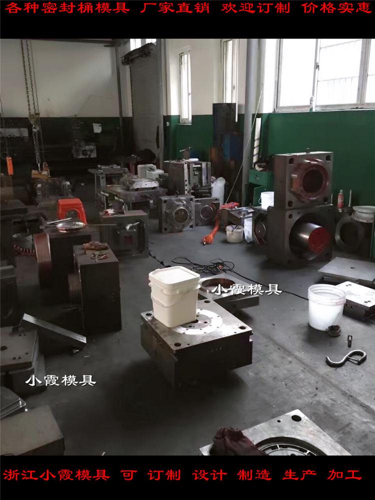 浙江塑料模具廠PP潤(rùn)滑油桶塑料模具	真石漆桶模具設(shè)計(jì)