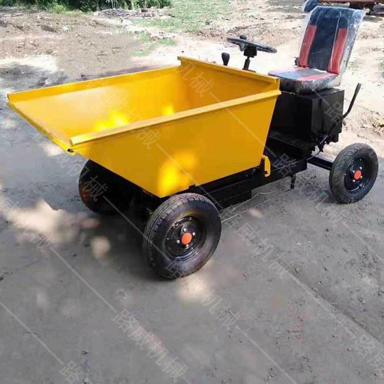  出售工地載重電動(dòng)灰斗車 室內(nèi)裝卸電動(dòng)灰斗車 自卸翻斗運(yùn)輸車