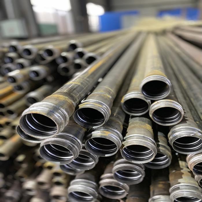 濟(jì)南地鐵地連墻樁基套筒式聲測管加工