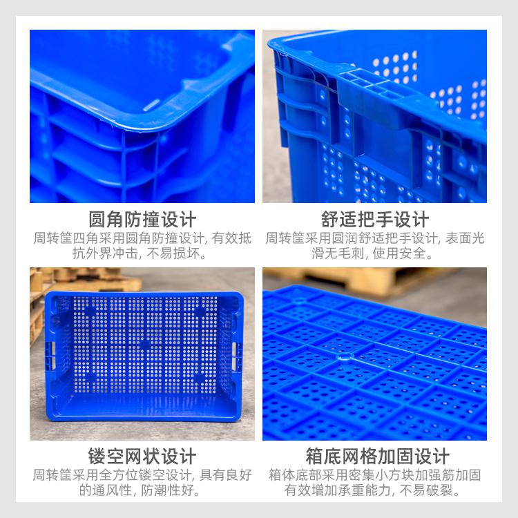 武漢塑料筐加厚長(zhǎng)方形周轉(zhuǎn)筐蔬菜水果衣物收納筐快遞物流周轉(zhuǎn)筐