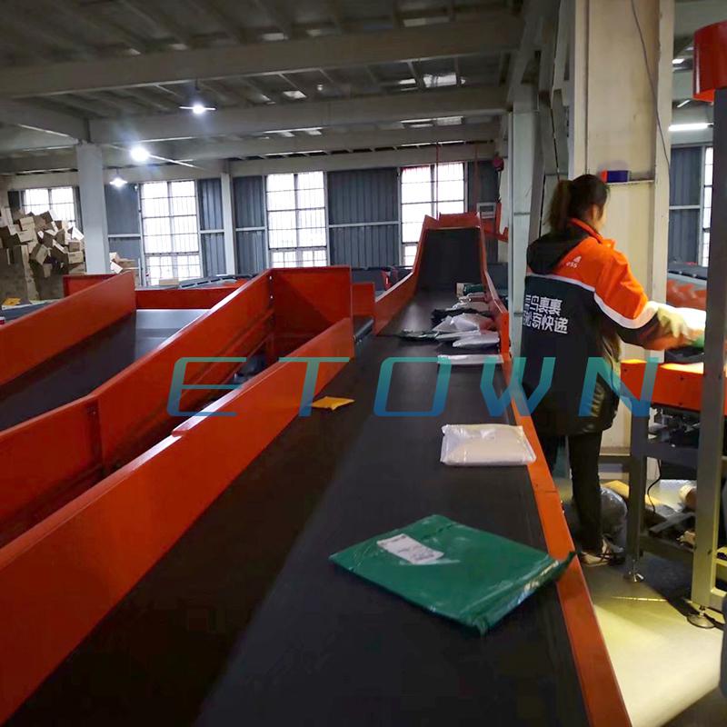 一一通中大型電商物流分揀設備全自動分揀線快遞包裹輸送系統(tǒng)